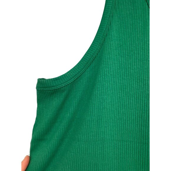 Maurices Tank Top Plus Size 3X Ribbed Knit Lightweight Blouse Green NWT - Picture 4 of 5